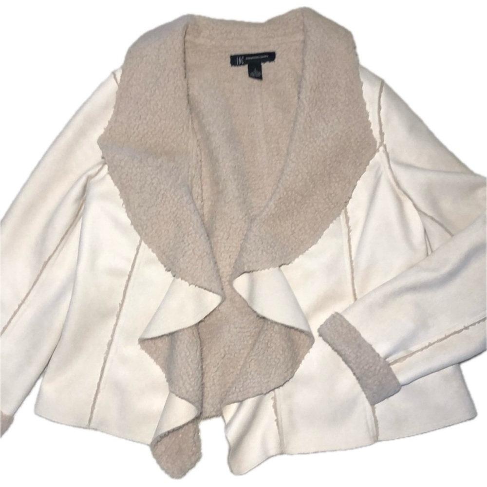 INC International Concepts‎ Faux Suede Draped Jacket